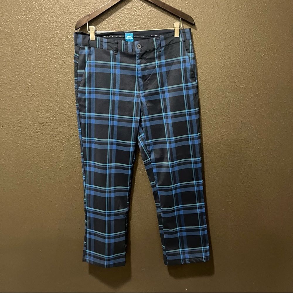 Slazenger Tartan Pants/Golf/Trousers 32 Short